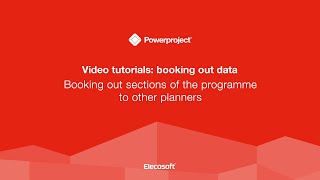 Tutorial - Booking out sections of the programme to other planners