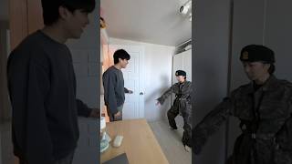 How to comfort Korean boyfriend who has to go to Military service #funny #viral #couple