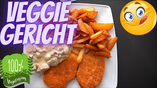 Vegetarisches Schnitzel Gericht super lecker und schnell zubereitet🤤 | Eazylifestyle