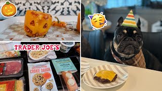 Vlog | Hersheys Birthday, Pumpkin Stuffed Peppers, Trader Joes Haul