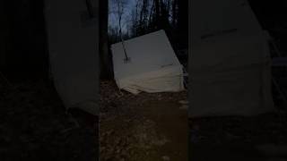 Wind Storm Threw My Inflatable Hot Tent #adventureswithspackmann #camping #hottent #inflatable