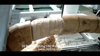 3D Woodworking CNC Router with Rotary axis