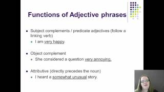 Introduction to English Grammar Part 14: Adjectives