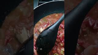 cooking boil banana along sweet potato and roast breadfruit with tin mackerel and Frank's