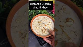 Rich And Creamy Healthy Vrat Ki Samak Rice  Kheer | silkyskitchen | #shorts  |