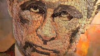 Artist uses bullet cases in portrait of Putin