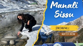 Chandigarh -manali - sissu || unplanned trip to sissu || snowfall || weekend Christmas trip Part -1