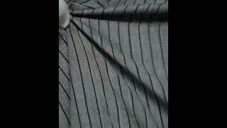 STRIPE TWILL BLACK GREY PURE COTTON 100 GSM HANDWOVEN FABRIC