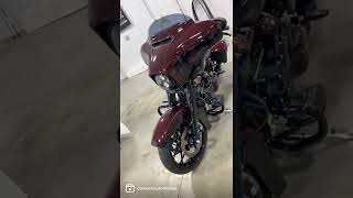 Llumar paint protection film installation on a 2022 Harley Davidson Special Edition Street Glide