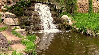 Белая церковь. Парк Александрия. Водопад. Waterfalls in the Park Alexandria.