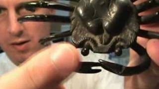 🎎 Japanese Crab Statue - Heike Samurai Face Kani Okimono