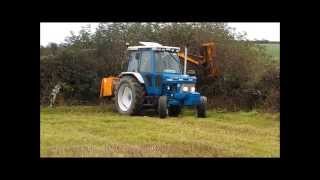 Hedge-cutting 2013 with Ford 7610 [HD]