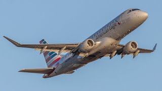 American eagle embrader E-175 departing from TRI bound for DFW.