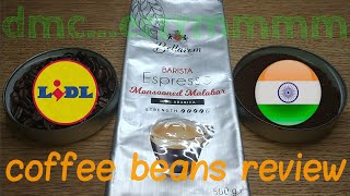 Lidl Bellarom Monsooned Malabar Espresso Coffee Beans Review.