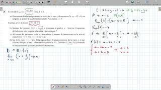 Soluzione  problema 1 - parte 1 - maturità scientifico 2024