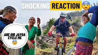 They got shocked!😨| Cycling in Uttarakhand Village 😍 | MTB Vlog