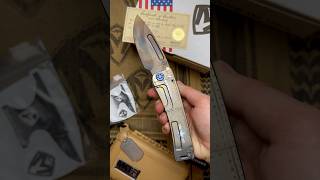 Medford Marauder-H Titanium Warthog Stars and Bars Vulcan Blade Drop Point S45VN