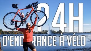 Quelle distance est-ce que je peux parcourir à vélo en 24h?