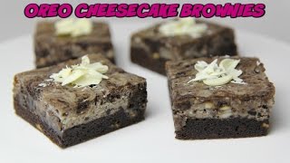 OREO CHEESECAKE BROWNIES - CookingwithKarma