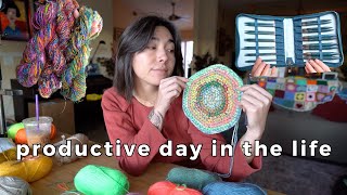 a few productive days in the life of a fiber artist