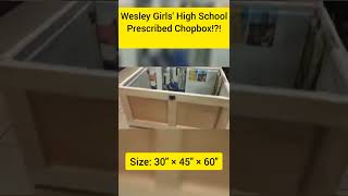 Prescribed Chopbox for Wesley Girls'High School.