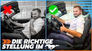 How-to: Sitzposition im Ford Mustang GT richtig einstellen