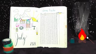 A Struggle™️ | July 2021 Bullet Journal Set Up