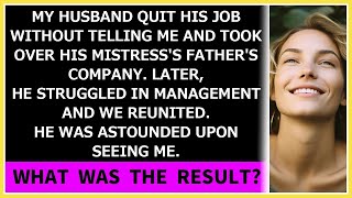 My hubby quit his job without telling me and took over his mistress's father's company. The result?