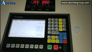 Test for David: acctek 200A cnc plasma machine 1530 size with full enclosure cutting thick steel