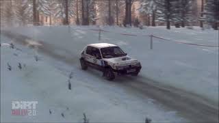 Dirt 2.0 Peugeot 205 weird moment at Sweden.