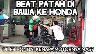 BEAT PEDOT DI BAWA KE DILER HONDA..BEGINI TANGGAPANYA..