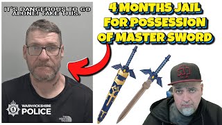 Dude Got 4 Months In Jail For Carrying 6 Inch Master Sword Letter Opener!