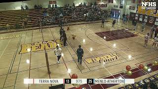 2022 Menlo-Atherton High School Girls' Volleyball: Senior Night Ceremony [WIDE VIEW]