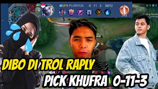 DIBO MABAR DENGAN RAPLY SI TUKANG TROLL🤣🤣🤣|RIP MMR LANCE TOP GLOBAL-mlbn-