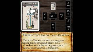 Celtic Cross Wealth: Ace of Swords in Position 3 Reversed - Clouded Clarity