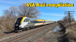 VIA Rail compilation from Newtonville-Cobourg ON area.