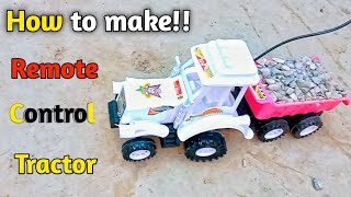 Make a remote control tractor at home || Homemade rc tractor || @RahulMokhria