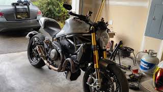 Ducati Monster 1200s 2015 | Werkes USA Competition exhaust sound