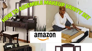 HOW TO ASSEMBLE VANITY MAKEUP SET { Step By Step }