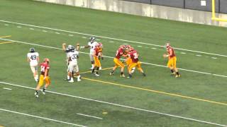 Chase Cole scores Central Catholic's first points of the 2012 football season