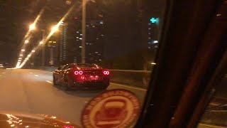 My beetle met a 812 GTS during a night drive (Volkswagen Beetle POV Drive) (City/Tollway) (Night)