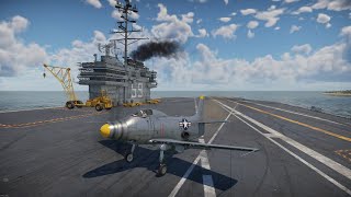 I Landed A A2D-1 On The Aircraft Carrier In War Thunder #shorts