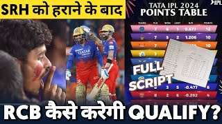 IPL 2024 - How can RCB qualify? || RCB beat SRH