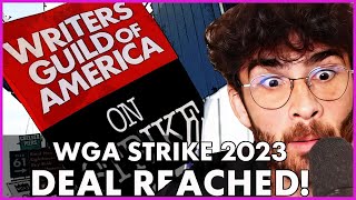 WGA Reaches Tentative Deal to End Strike | HasanAbi reacts