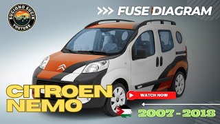 CITROEN NEMO FUSE DIAGRAM || 2007 - 2018