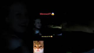 Werewolf seen while driving #youtubeshorts #creepy #scary