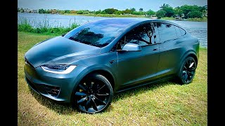 Tesla model X in stealth xpel, chrome delete with prime XR plus tint crystal serum ultra ceramic