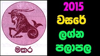 2015 Wasara Sinhala Makara Lagna Palapala [ Yearly Horoscope for Capricorn]