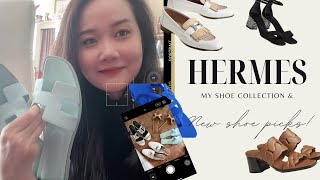 My Hermes shoe collection + wear & tear, new shoe picks for you & my oran sandals broke!