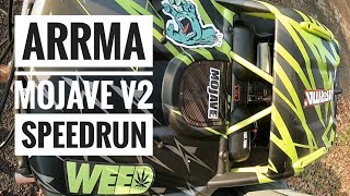 Arrma Mojave V2 speedrun - 96kmh